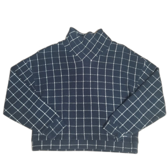 Madewell Textured Turtleneck Top in Windowpane Size XS - Picture 3 of 6
